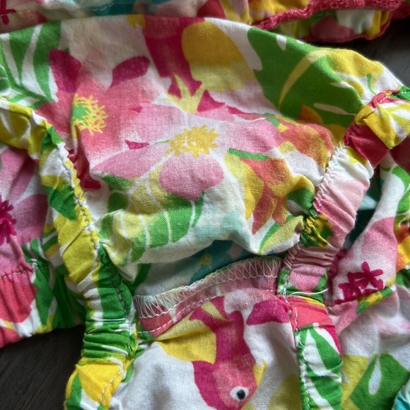 Koala baby tropical floral, summer dress with matching diaper cover - Picture 5 of 5